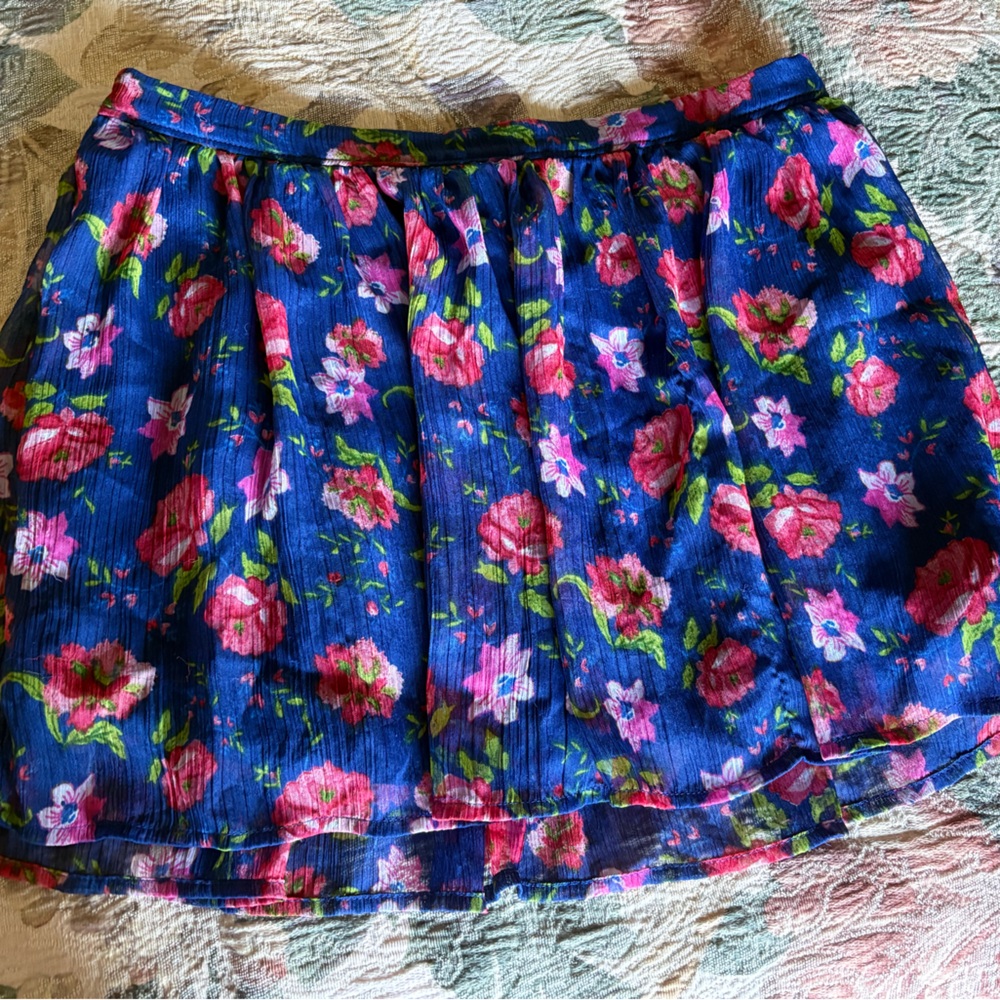 Abercrombie & Fitch Navy Floral Skirt